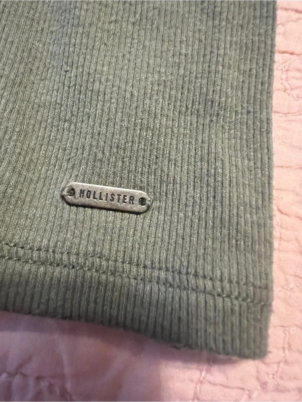 Hollister Olive Green Turtleneck Mock Neck Top